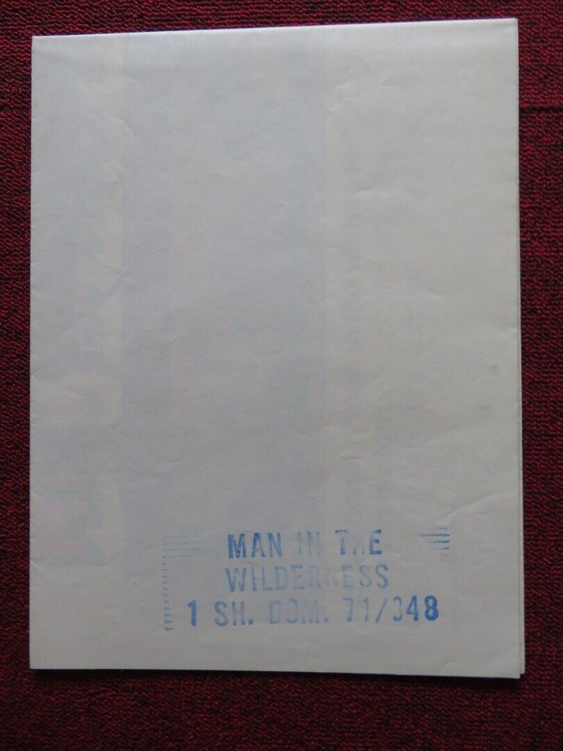 MAN IN THE WILDERNESS FOLDED US ONE SHEET POSTER RICHARD HARRIS 1971 Movie posters