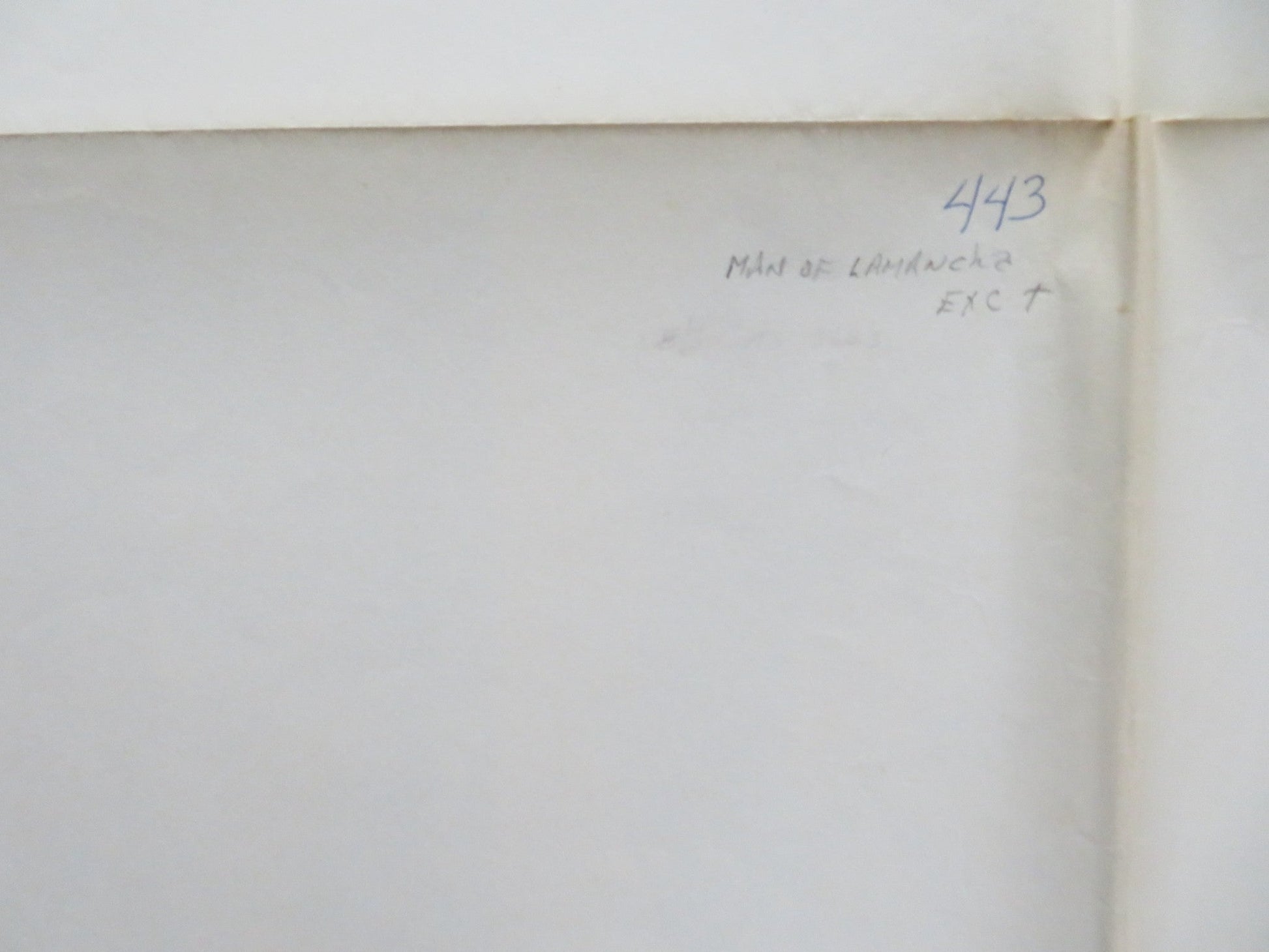 MAN OF LA MANCHA - ADVANCE FOLDED US ONE SHEET POSTER PETER O'TOOLE LOREN 1972 Rendezvous Cinema Movie posters