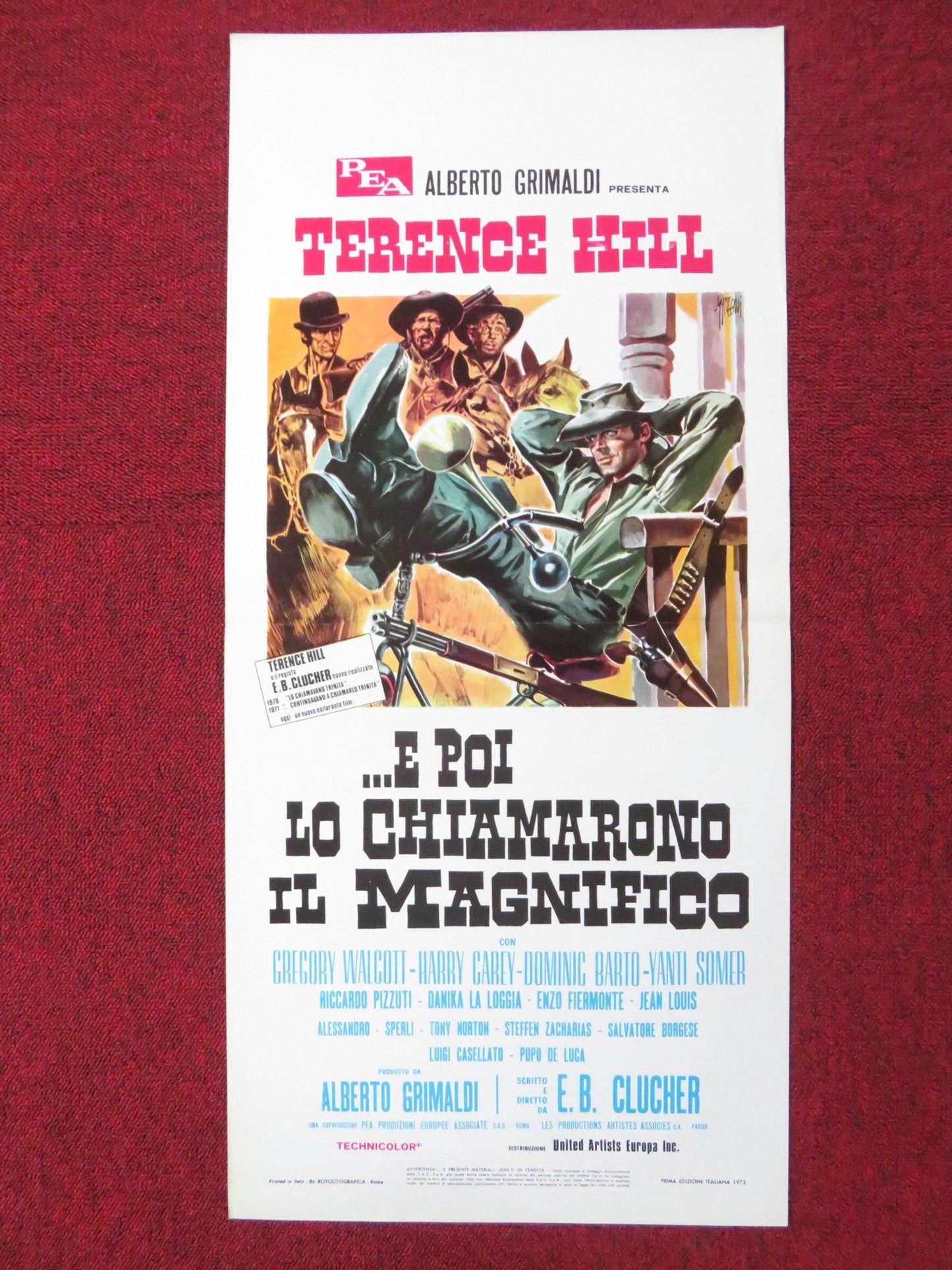 MAN OF THE EAST ITALIAN LOCANDINA POSTER TERENCE HILL GREGORY WALCOTT 1972 Rendezvous Cinema Movie posters