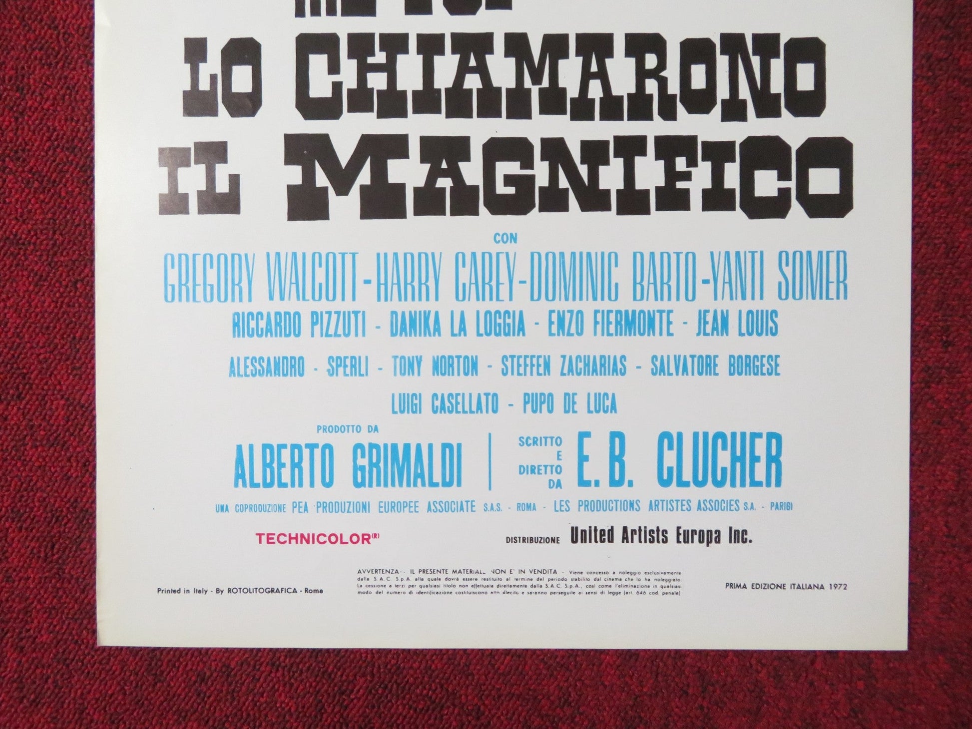 MAN OF THE EAST ITALIAN LOCANDINA POSTER TERENCE HILL GREGORY WALCOTT 1972 Rendezvous Cinema Movie posters