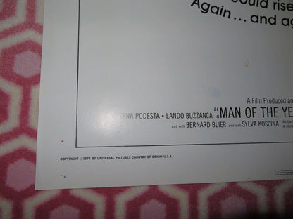 MAN OF THE YEAR / Homo Eroticus FOLDED US ONE SHEET POSTER ROSSANA PODESTA 1971 - Rendezvous Cinema