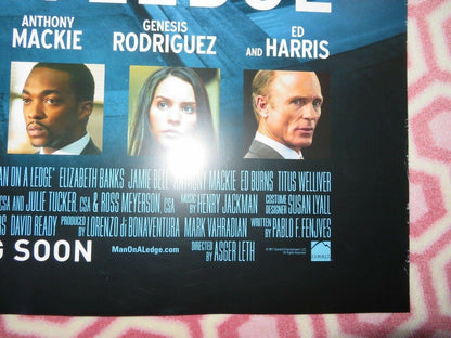 MAN ON A LEDGE US ONE SHEET ROLLED POSTER ED HARRIS SAM WORTHINGTON 2012 Movie posters