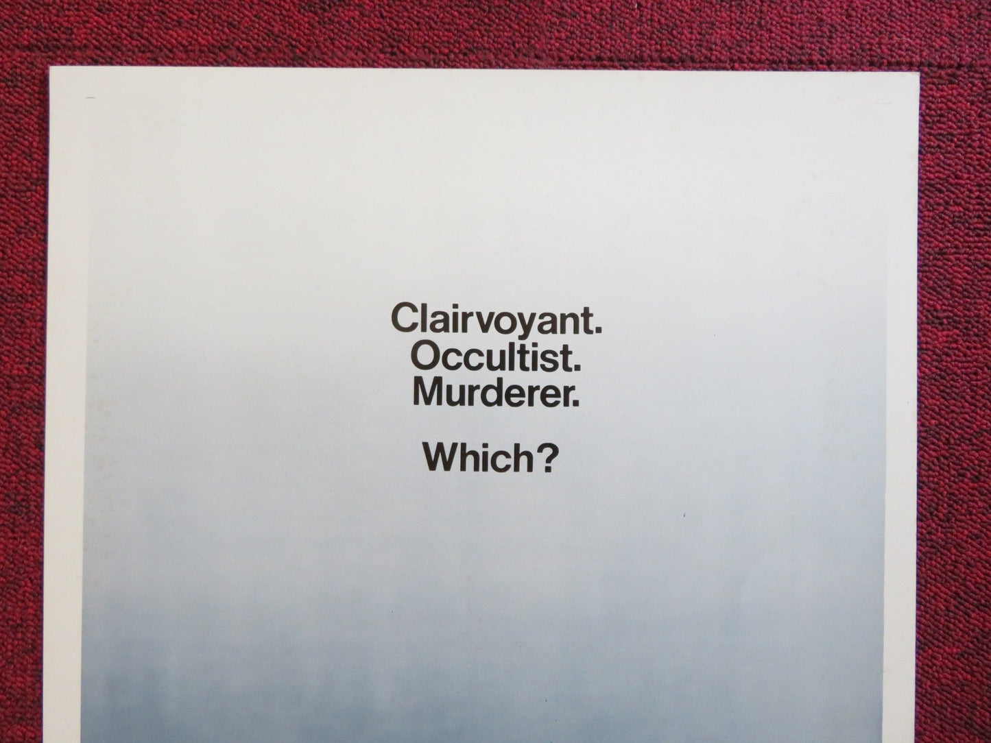 MAN ON A SWING US INSERT (14"x 36") POSTER CLIFF ROBERTSON JOEL GREY 1974 Rendezvous Cinema Movie posters