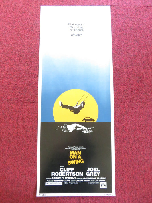 MAN ON A SWING US INSERT (14"x 36") POSTER CLIFF ROBERTSON JOEL GREY 1974 Rendezvous Cinema Movie posters