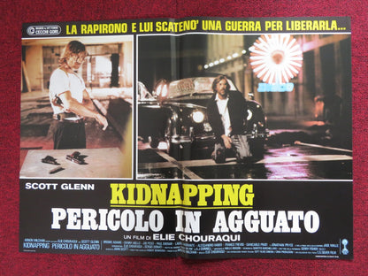 MAN ON FIRE - D ITALIAN FOTOBUSTA POSTER SCOTT GLEN JADE MALLE 1987 Rendezvous Cinema Movie posters