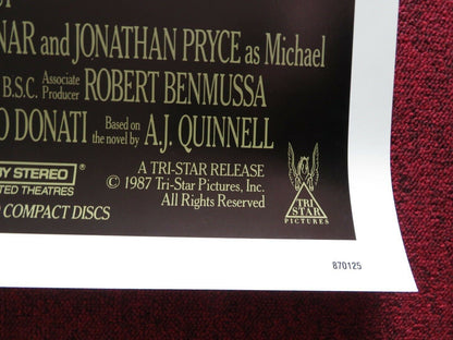 MAN ON FIRE US ONE SHEET ROLLED POSTER SCOTT GLENN BROOKE ADAMS 1987 Movie posters