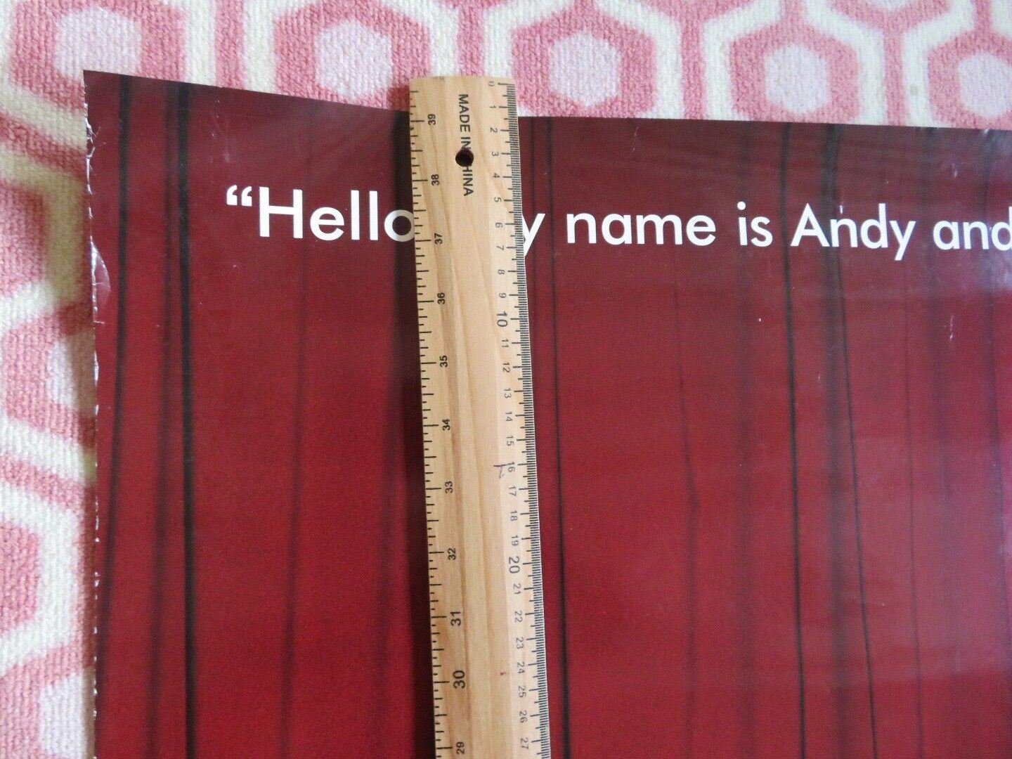 MAN ON THE MOON ONE SHEET ROLLED POSTER JIM CARREY 1999 Movie posters