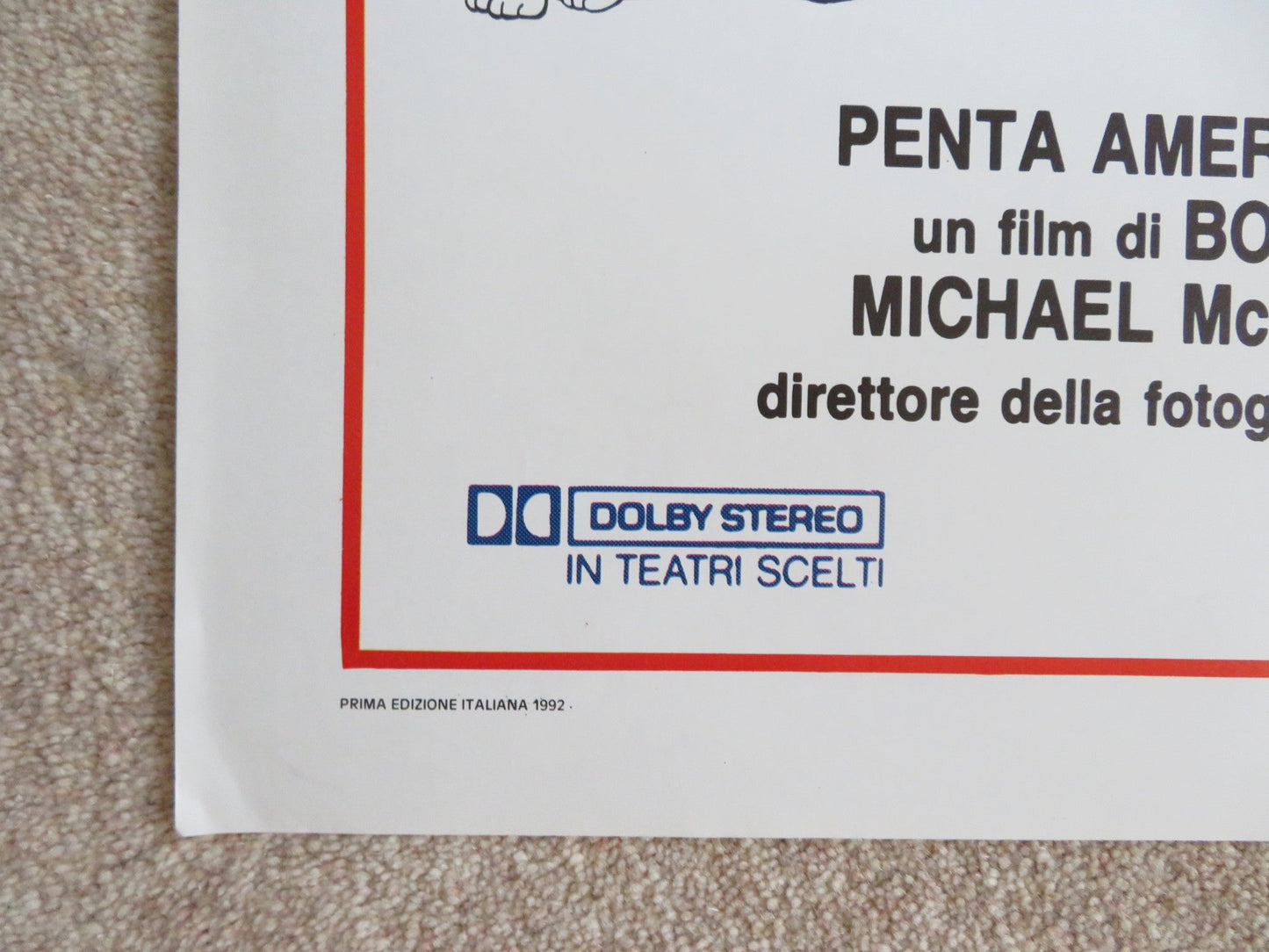 MAN TROUBLE ITALIAN 2 FOGLIO POSTER JACK NICHOLSON ELLEN BARKIN 1992 Rendezvous Cinema Movie posters