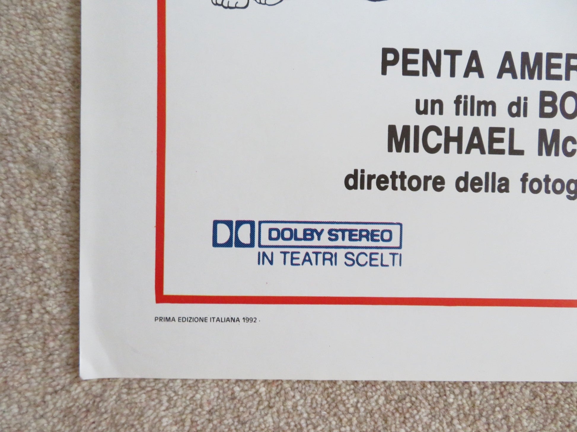 MAN TROUBLE ITALIAN 2 FOGLIO POSTER JACK NICHOLSON ELLEN BARKIN 1992 Rendezvous Cinema Movie posters