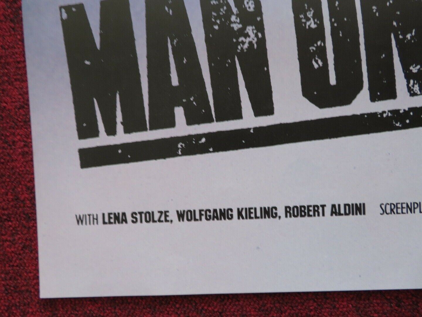 MAN UNDER SUSPICION US ONE SHEET ROLLED POSTER MAXIMILIAN SCHELL LENA STOLZE '84 Movie posters