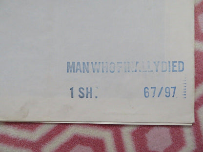 MAN WHO FINALLY DIED FOLDED US ONE SHEET POSTER GEORGINA WARD STANLEY BAKER 1967 - Rendezvous Cinema