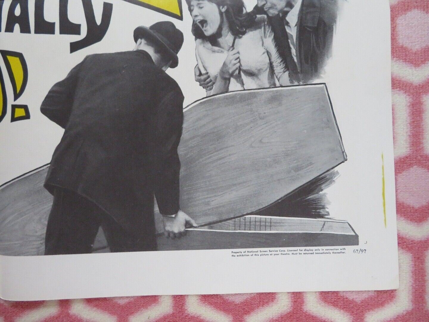 MAN WHO FINALLY DIED FOLDED US ONE SHEET POSTER GEORGINA WARD STANLEY BAKER 1967 - Rendezvous Cinema