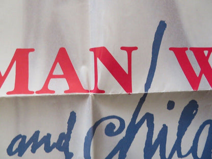 MAN, WOMAN AND CHILD FOLDED US ONE SHEET POSTER BLYTHE DANNER MARTIN SHEEN 1983 Movie posters