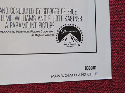 MAN, WOMAN AND CHILD FOLDED US ONE SHEET POSTER BLYTHE DANNER MARTIN SHEEN 1983 Movie posters