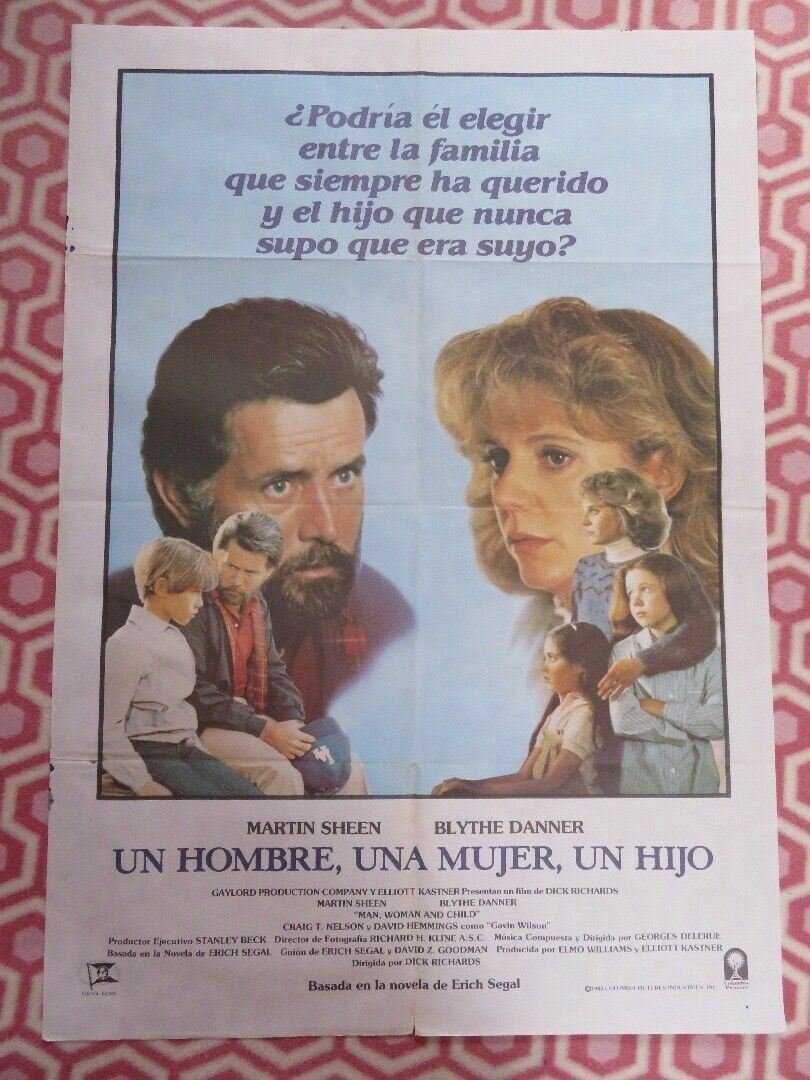 Man, Woman and Child SPANISH (39"X 27.5") ROLLED POSTER MARTIN SHEEN 1983 Movie posters