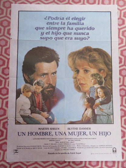Man, Woman and Child SPANISH (39"X 27.5") ROLLED POSTER MARTIN SHEEN 1983 Movie posters