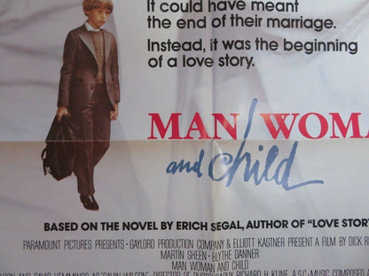MAN WOMAN AND CHILD US ONE SHEET POSTER MARTIN SHEEN BLYTHE DANNER Movie posters
