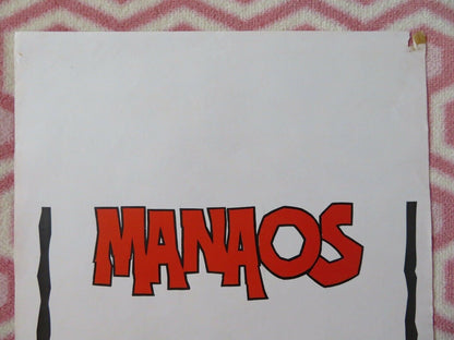 MANAOS ITALIAN LOCANDINA (27.5"x13") POSTER FABIO TESTI AGOSTINA BELLI 1980 Movie posters