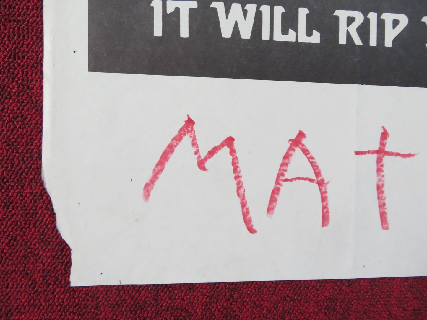 MANEATER / SHARK FOLDED US ONE SHEET POSTER BURT REYNOLDS ARTHUR KENNEDY 1969 Rendezvous Cinema Movie posters