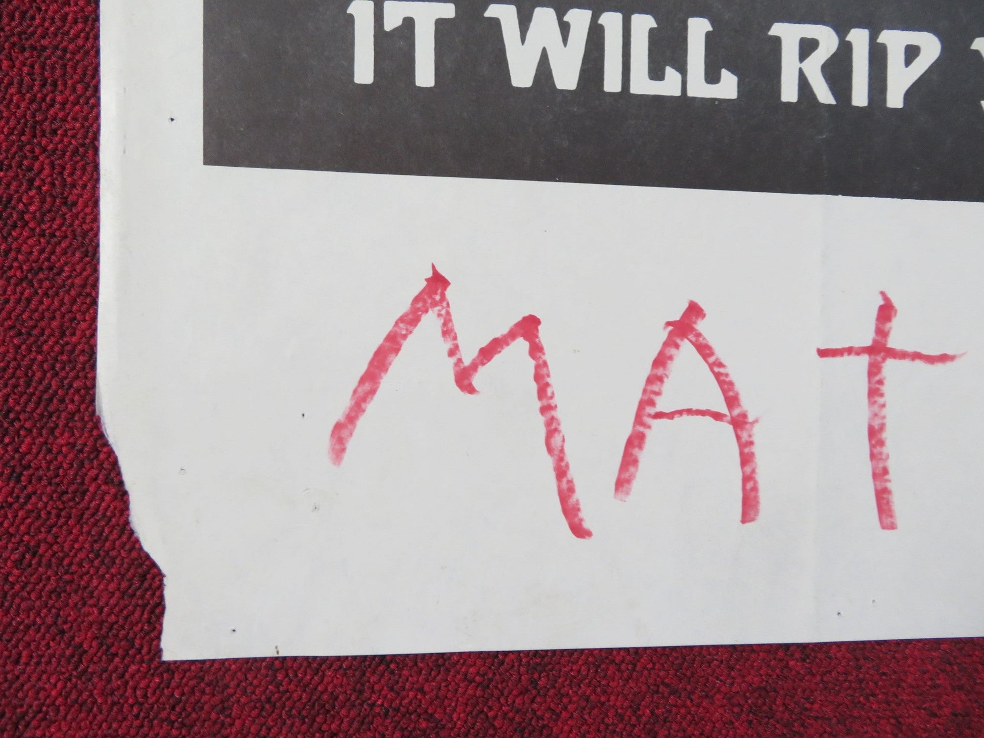 MANEATER / SHARK FOLDED US ONE SHEET POSTER BURT REYNOLDS ARTHUR KENNEDY 1969 Rendezvous Cinema Movie posters