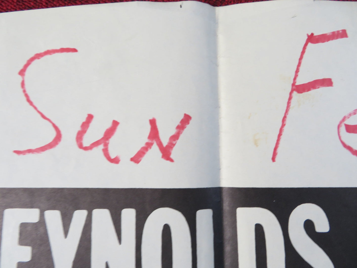 MANEATER / SHARK FOLDED US ONE SHEET POSTER BURT REYNOLDS ARTHUR KENNEDY 1969 Rendezvous Cinema Movie posters