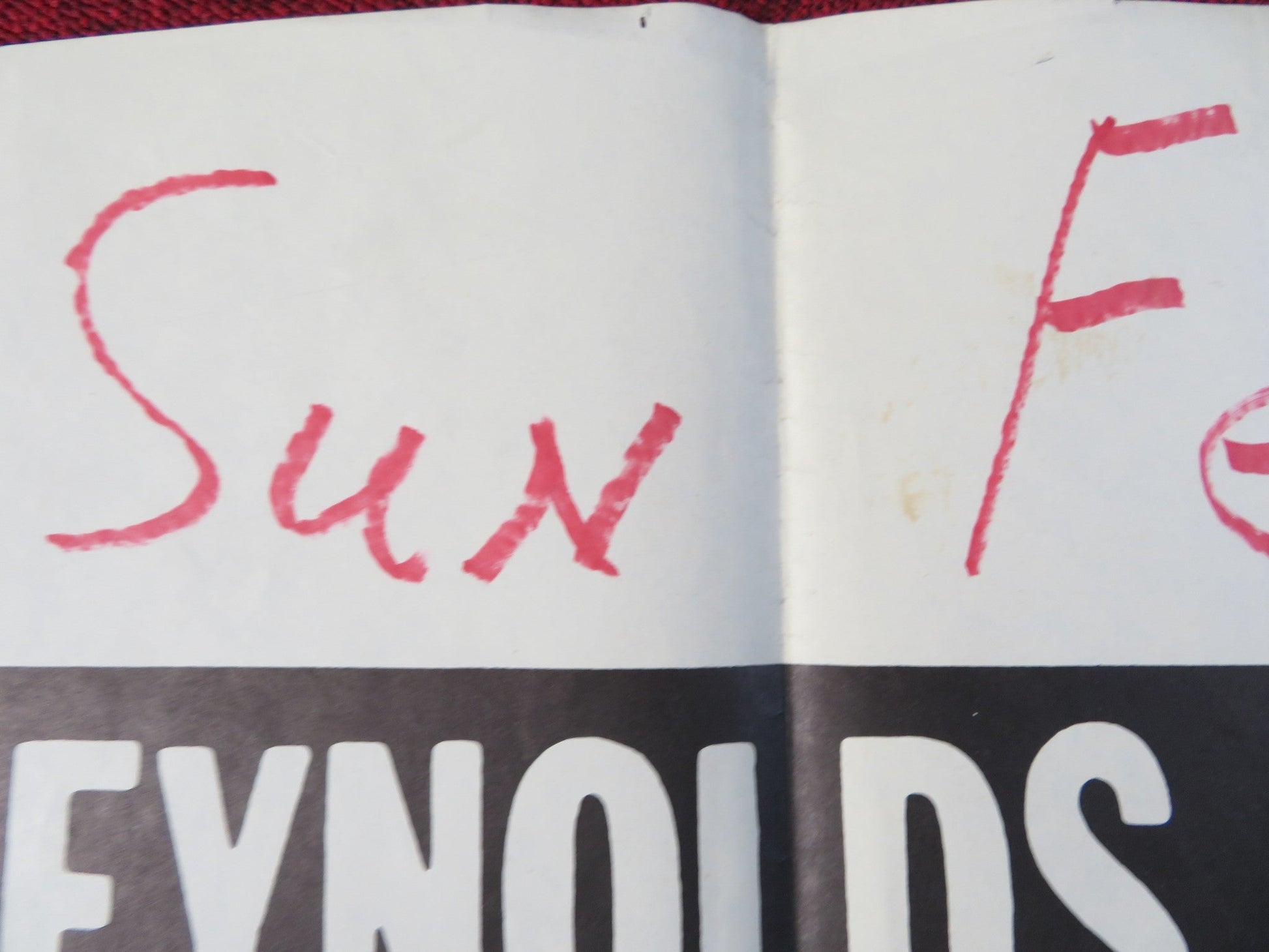 MANEATER / SHARK FOLDED US ONE SHEET POSTER BURT REYNOLDS ARTHUR KENNEDY 1969 Rendezvous Cinema Movie posters