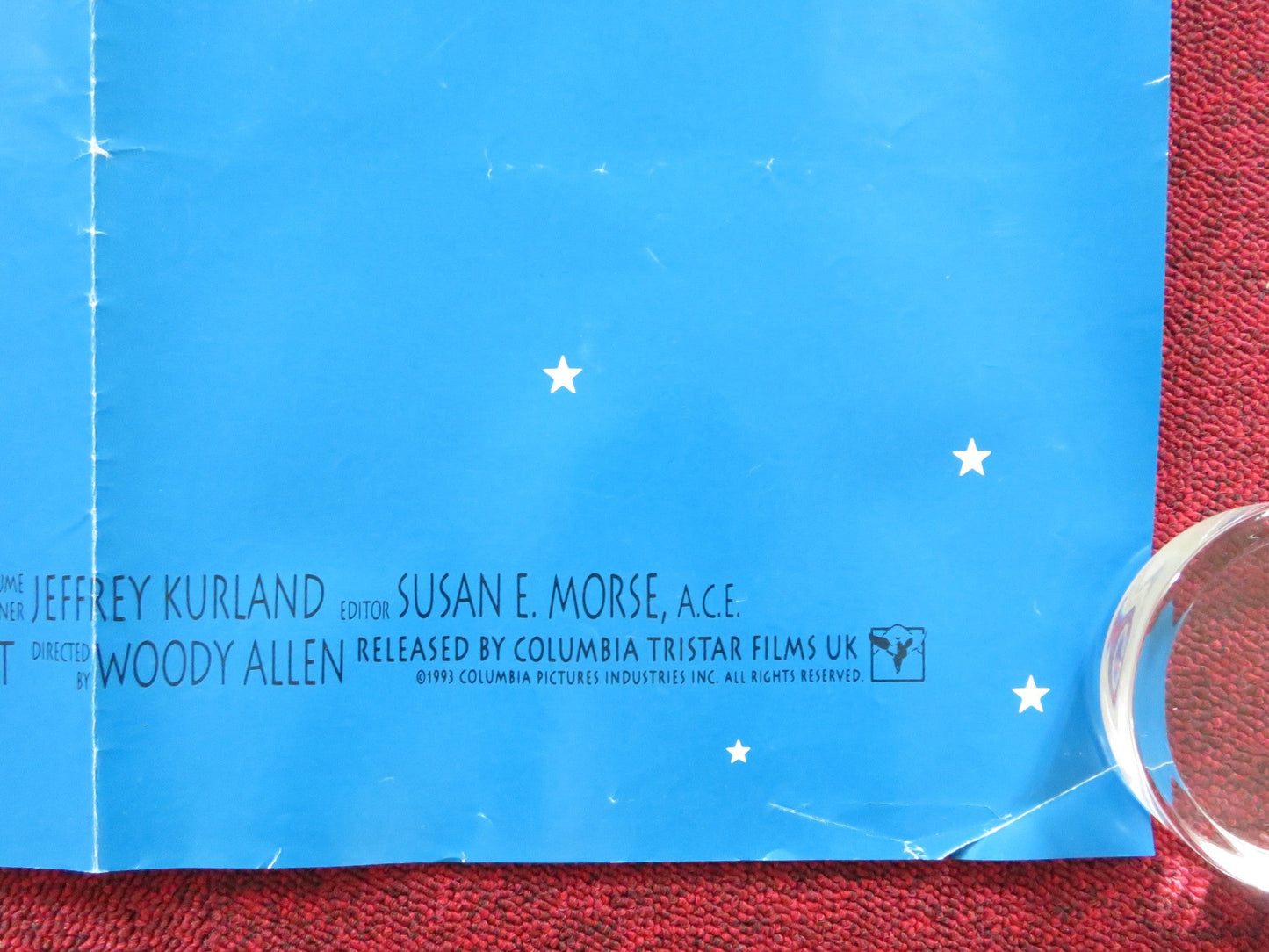 MANHATTAN MURDER MYSTERY UK QUAD (30"x 40") ROLLED POSTER WOODY ALLEN 1993 Rendezvous Cinema Movie posters