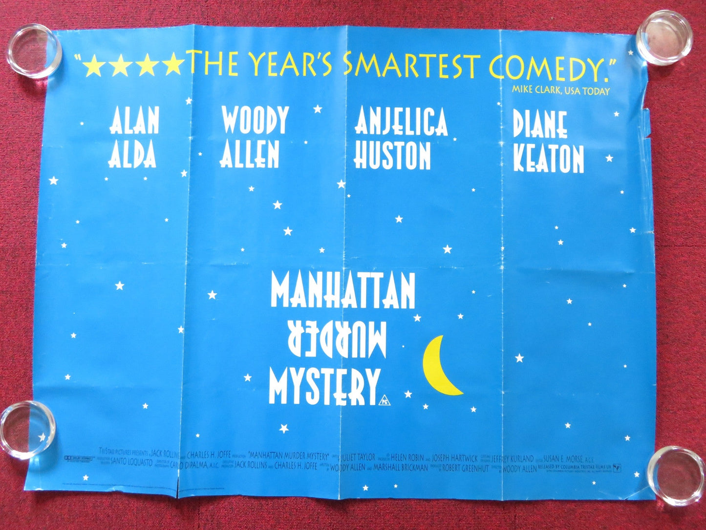 MANHATTAN MURDER MYSTERY UK QUAD (30"x 40") ROLLED POSTER WOODY ALLEN 1993 Rendezvous Cinema Movie posters