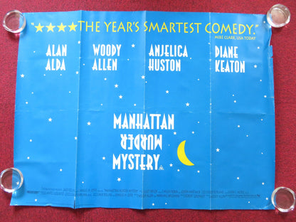 MANHATTAN MURDER MYSTERY UK QUAD (30"x 40") ROLLED POSTER WOODY ALLEN 1993 Rendezvous Cinema Movie posters