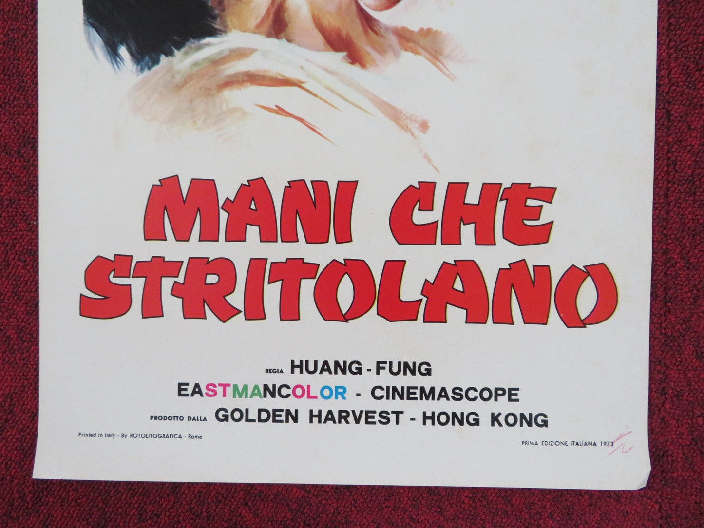 MANI CHE STRITOLANO ITALIAN LOCANDINA POSTER YI CHANG ANGELA MAO 1973 Rendezvous Cinema Movie posters