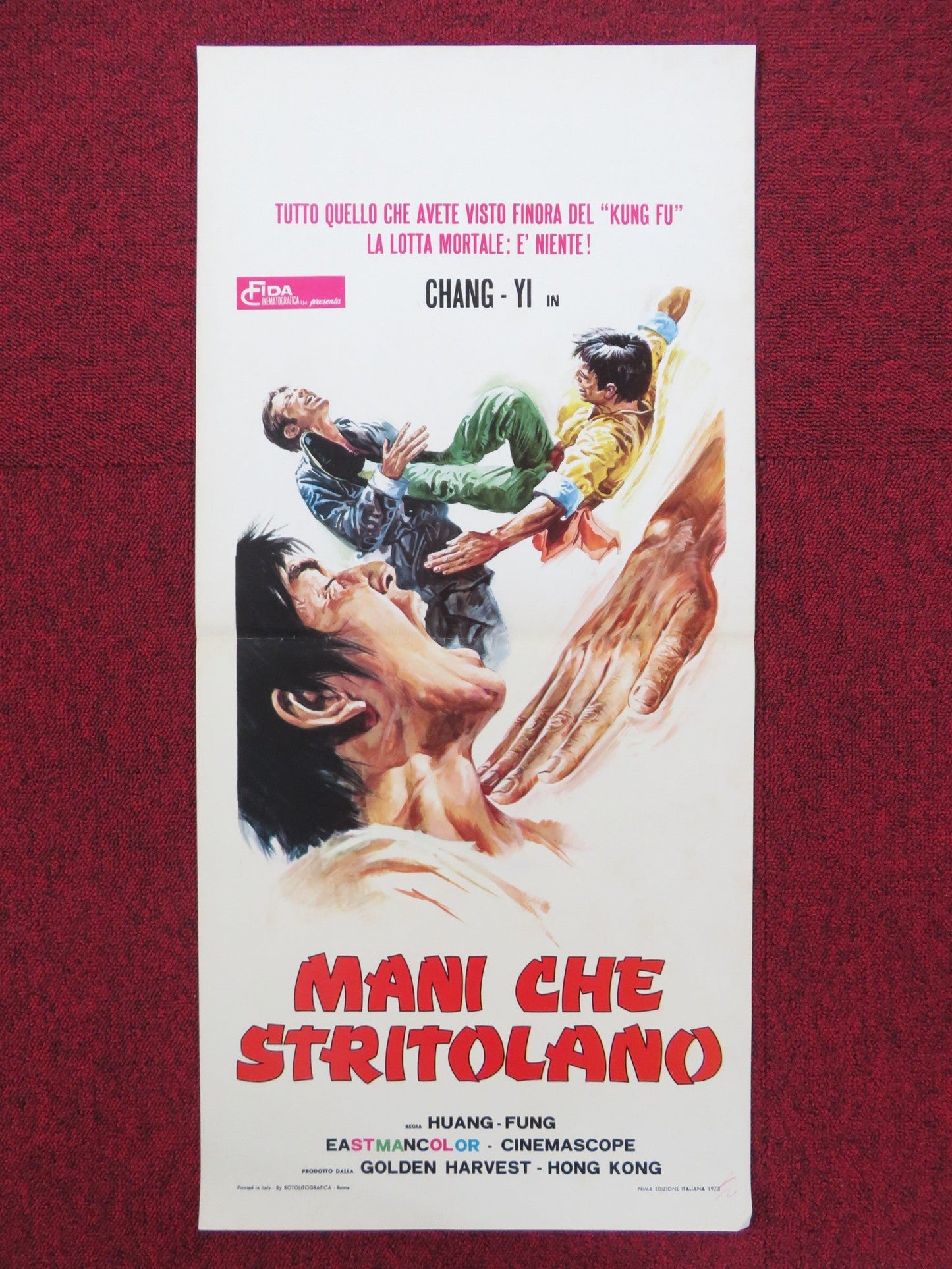 MANI CHE STRITOLANO ITALIAN LOCANDINA POSTER YI CHANG ANGELA MAO 1973 Rendezvous Cinema Movie posters