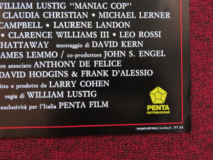 MANIAC COP - B ITALIAN FOTOBUSTA POSTER BRUCE CAMPBELL ROBERT Z'DAR ATKINS 1988 Rendezvous Cinema Movie posters