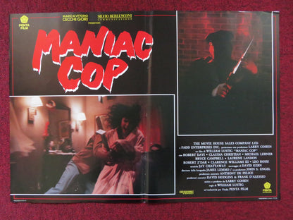 MANIAC COP - B ITALIAN FOTOBUSTA POSTER BRUCE CAMPBELL ROBERT Z'DAR ATKINS 1988 Rendezvous Cinema Movie posters