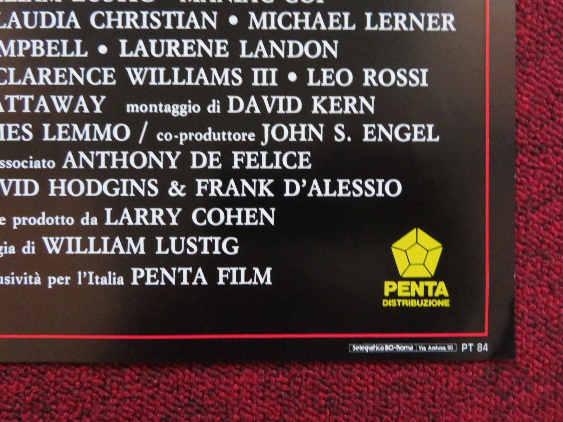 MANIAC COP - E ITALIAN FOTOBUSTA POSTER BRUCE CAMPBELL ROBERT Z'DAR ATKINS 1988 Rendezvous Cinema Movie posters