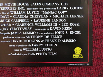 MANIAC COP - F ITALIAN FOTOBUSTA POSTER BRUCE CAMPBELL ROBERT Z'DAR ATKINS 1988 Rendezvous Cinema Movie posters