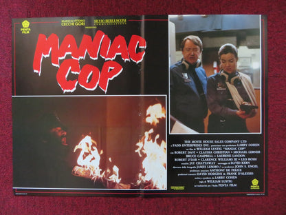 MANIAC COP - F ITALIAN FOTOBUSTA POSTER BRUCE CAMPBELL ROBERT Z'DAR ATKINS 1988 Rendezvous Cinema Movie posters