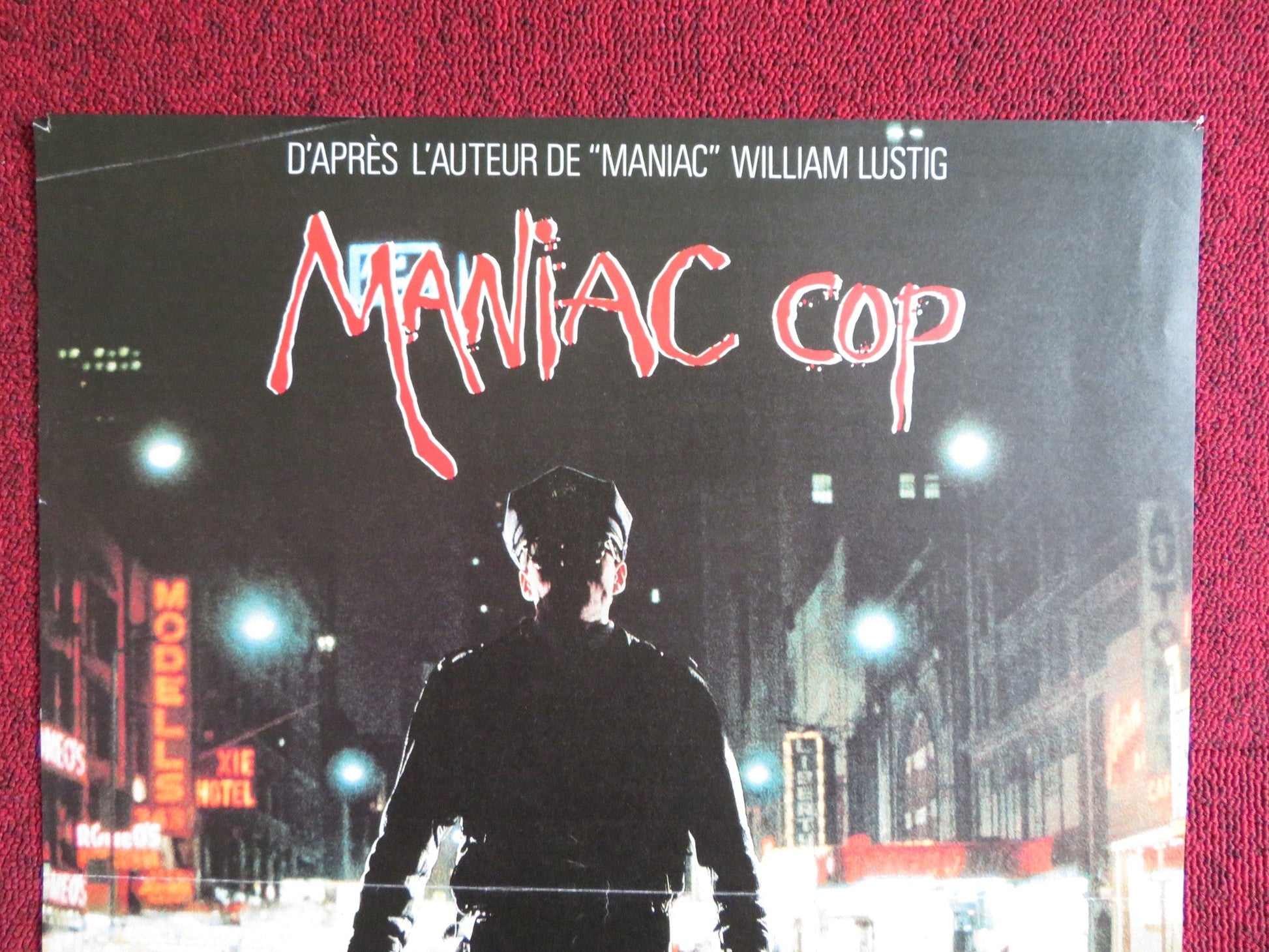 MANIAC COP FRENCH POSTER BRUCE CAMPBELL ROBERT Z'DAR 1988 Rendezvous Cinema Movie posters