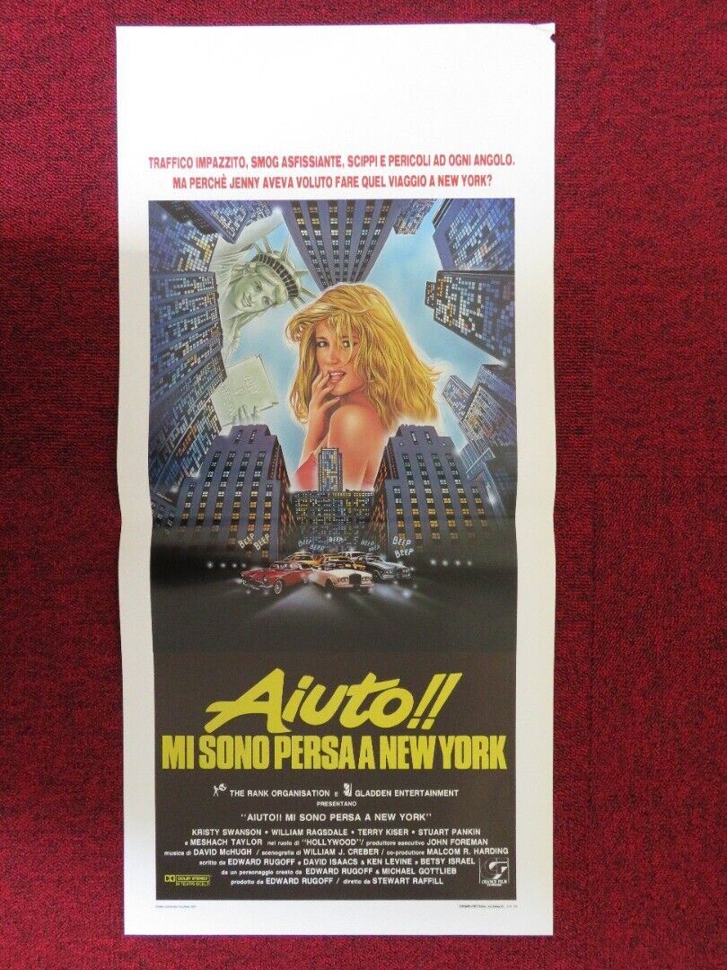 MANNEQUIN 2: ON THE MOVE ITALIAN LOCANDINA (27.5"x13") POSTER KIRSTY SWANSON '91 Movie posters