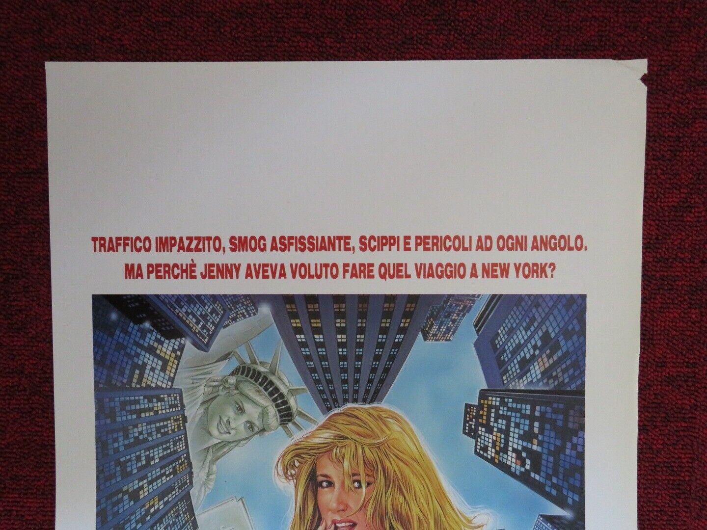 MANNEQUIN 2: ON THE MOVE ITALIAN LOCANDINA (27.5"x13") POSTER KIRSTY SWANSON '91 Movie posters