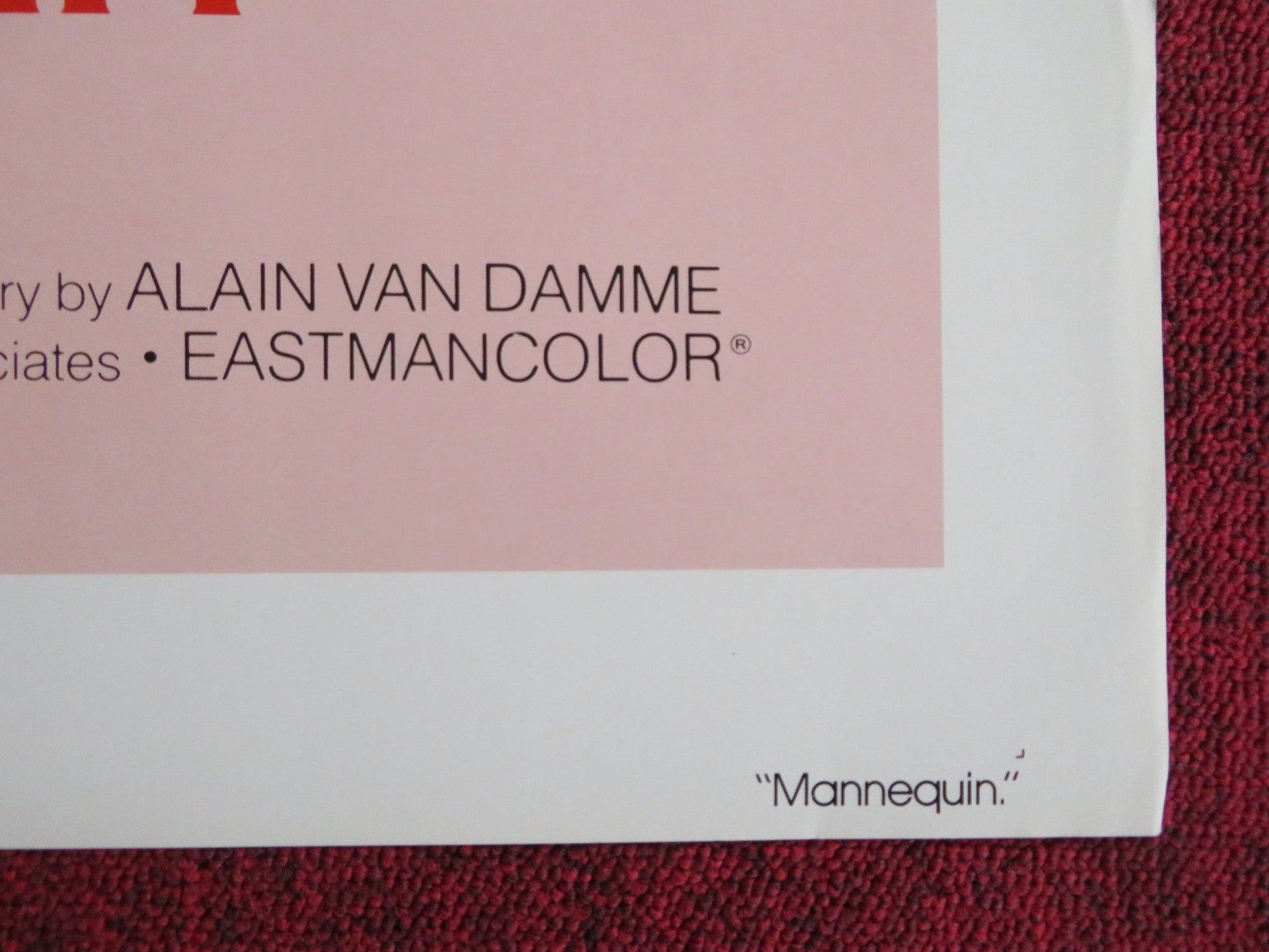 MANNEQUIN US TRI FOLDED ONE SHEET ROLLED POSTER NADINE PERLES ELTON FRAME 1974 Rendezvous Cinema Movie posters