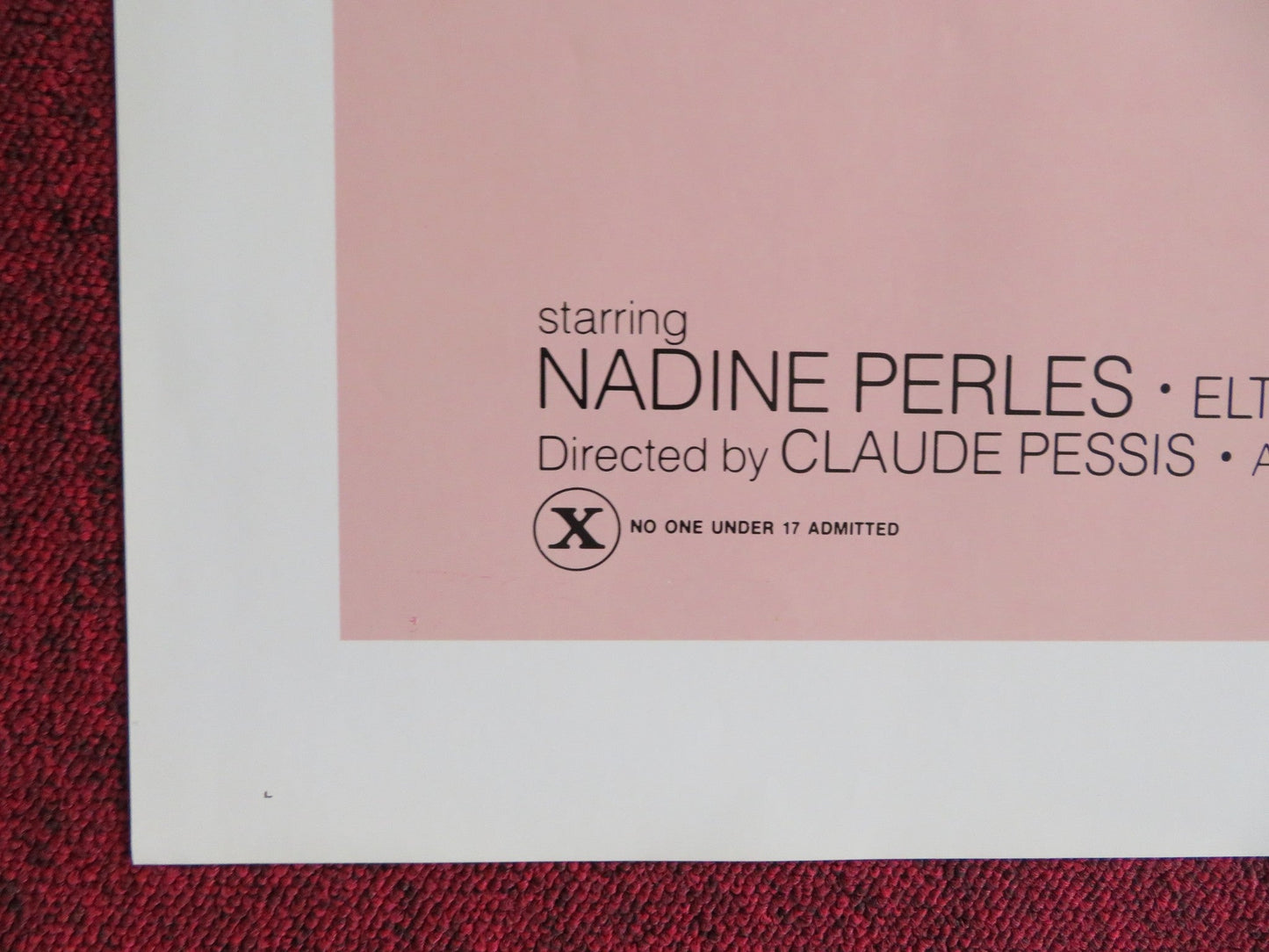 MANNEQUIN US TRI FOLDED ONE SHEET ROLLED POSTER NADINE PERLES ELTON FRAME 1974 Rendezvous Cinema Movie posters