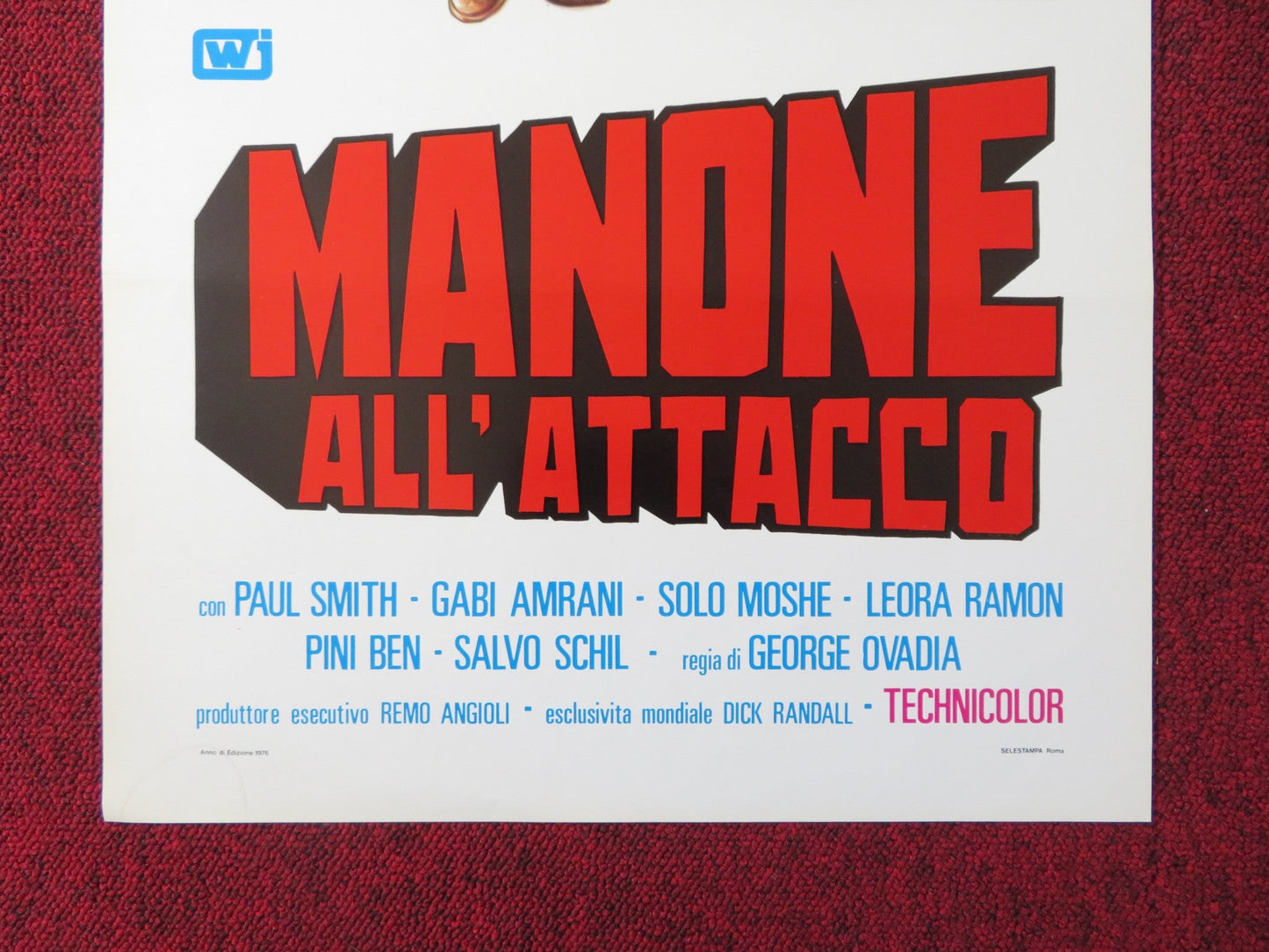 MANONE ALL'ATTACCO ITALIAN LOCANDINA POSTER PAUL SMITH GABI AMRANI 1976 Rendezvous Cinema Movie posters