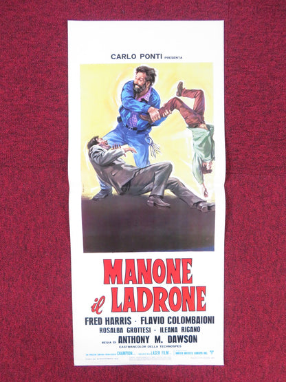 MANONE IL LADRONE ITALIAN LOCANDINA POSTER FERNANDO BILBAO F. COLOMBAIONI 1974 Rendezvous Cinema Movie posters