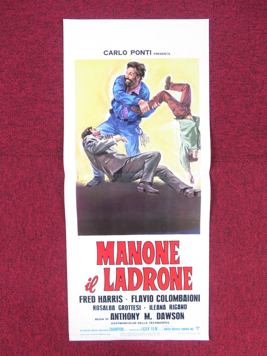 MANONE IL LADRONE ITALIAN LOCANDINA POSTER FERNANDO BILBAO F. COLOMBAIONI 1974 Rendezvous Cinema Movie posters