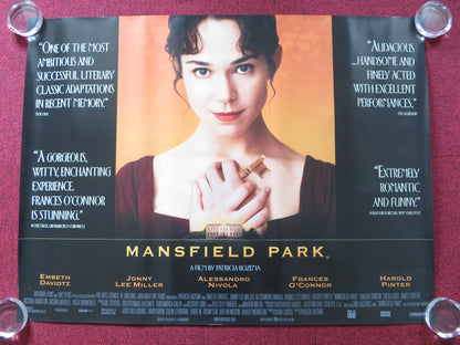 MANSFIELD PARK UK QUAD (30"x 40") ROLLED POSTER FRANCES O'CONNOR H. PINTER 1999 Rendezvous Cinema Movie posters