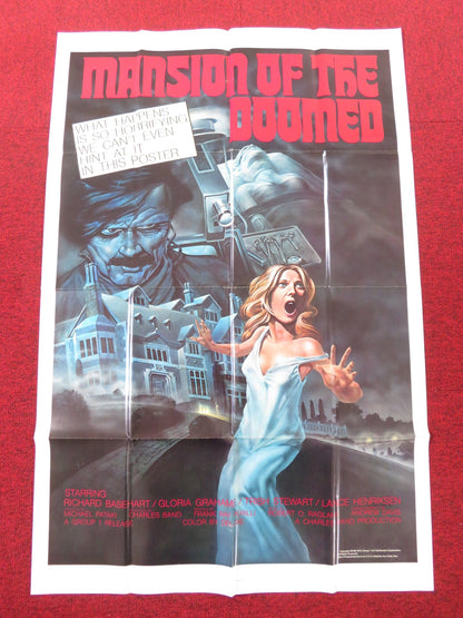 MANSION OF THE DOOMED FOLDED US ONE SHEET POSTER RICHARD BASEHEART 1976 Rendezvous Cinema Movie posters