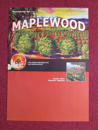 MAPLEWOOD GERMAN MUSIC PROMO POSTER ALBUM POSTER 2004 Rendezvous Cinema Movie posters
