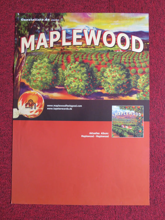 MAPLEWOOD GERMAN MUSIC PROMO POSTER ALBUM POSTER 2004 Rendezvous Cinema Movie posters