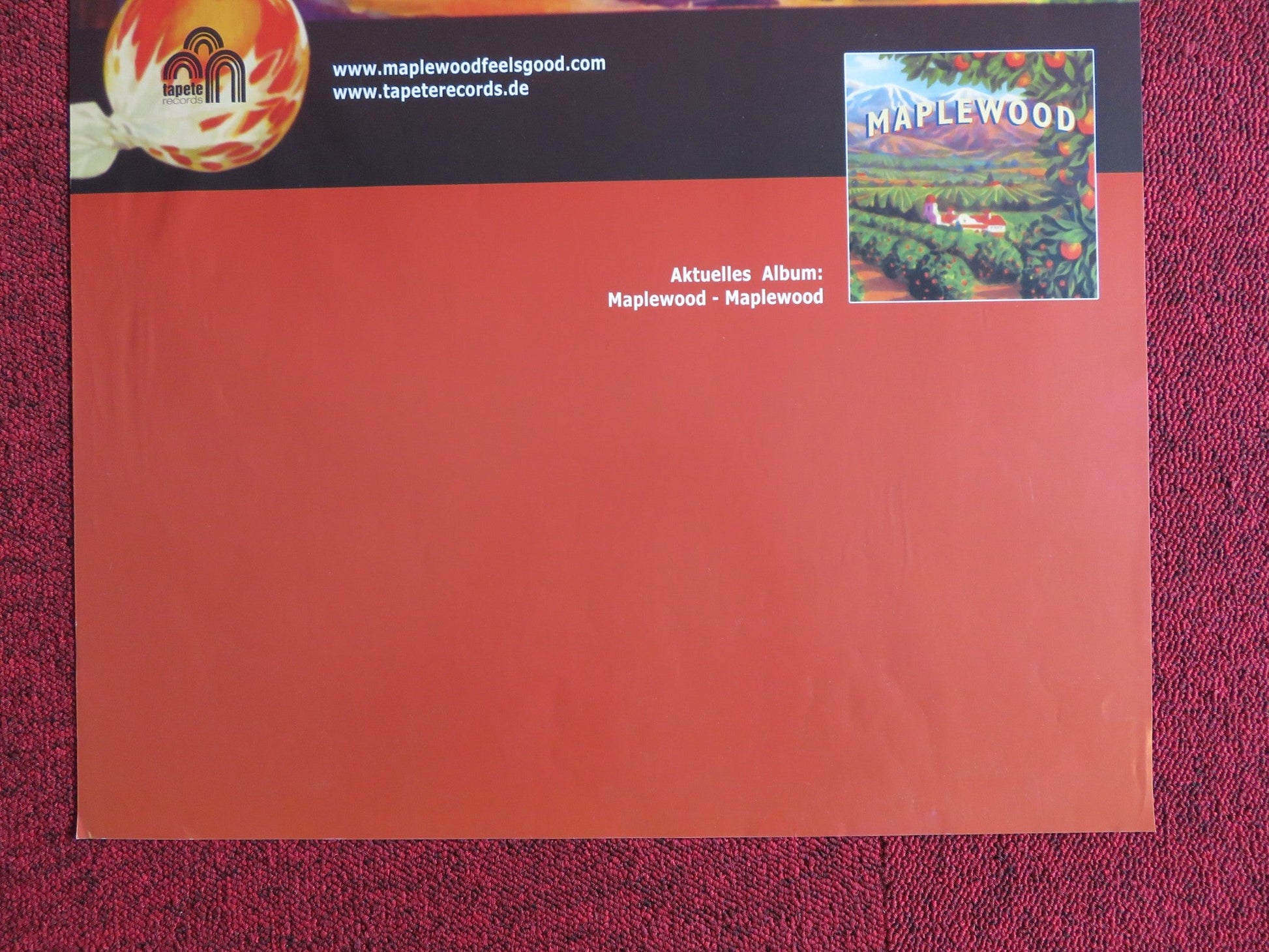 MAPLEWOOD GERMAN MUSIC PROMO POSTER ALBUM POSTER 2004 Rendezvous Cinema Movie posters