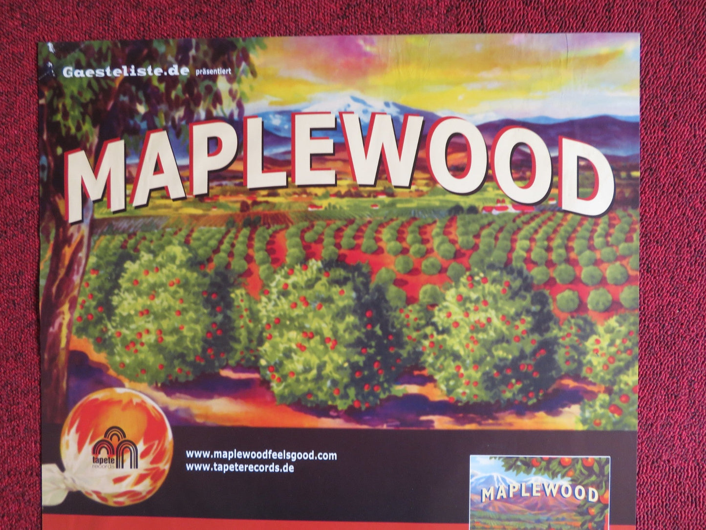 MAPLEWOOD GERMAN MUSIC PROMO POSTER ALBUM POSTER 2004 Rendezvous Cinema Movie posters